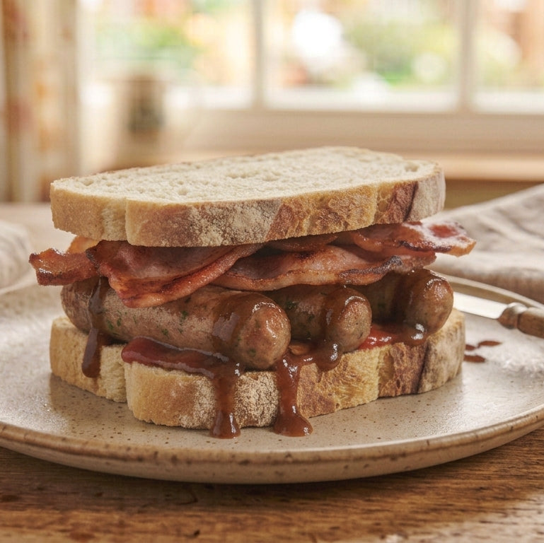 Sausage & Rasher Sandwich - Irish Yank Edition