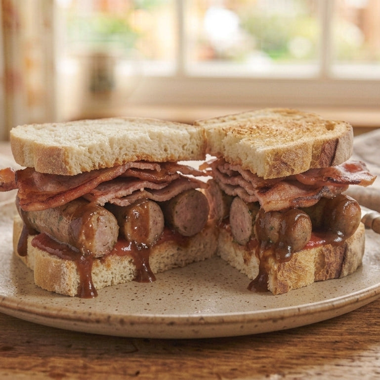 Sausage & Rasher Sandwich - Irish Yank Edition